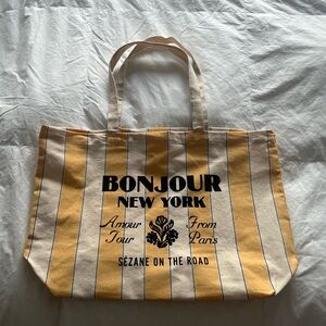 Sézane Bonjour New York tote